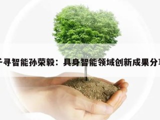 千寻智能孙荣毅：具身智能领域创新成果分享